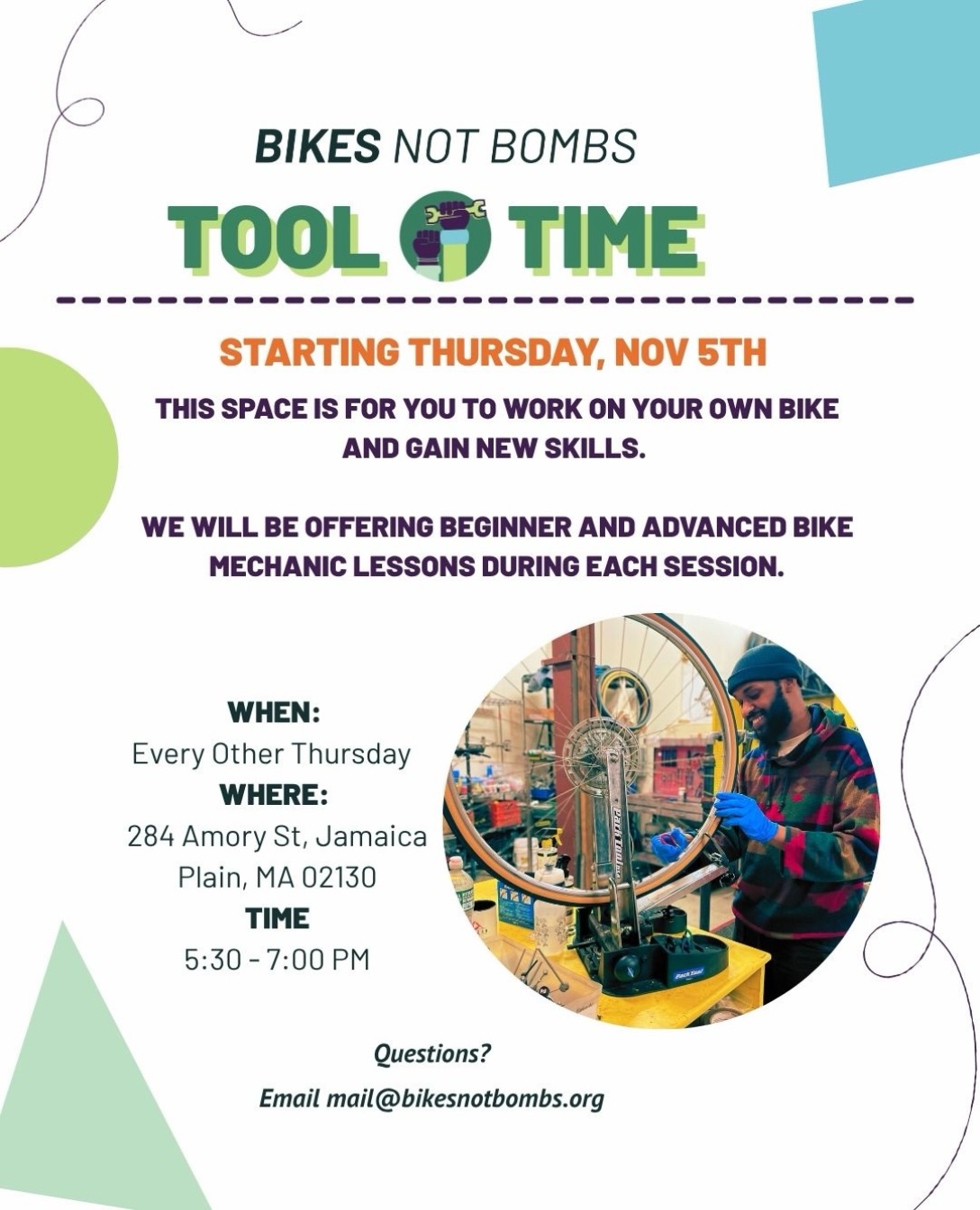 Tool Time: Bike Repair Open Shop