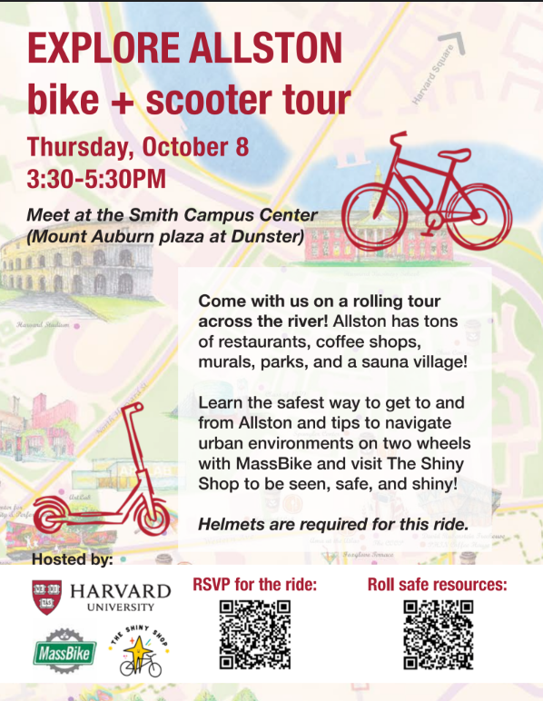 Explore Allston bike and scooter tour