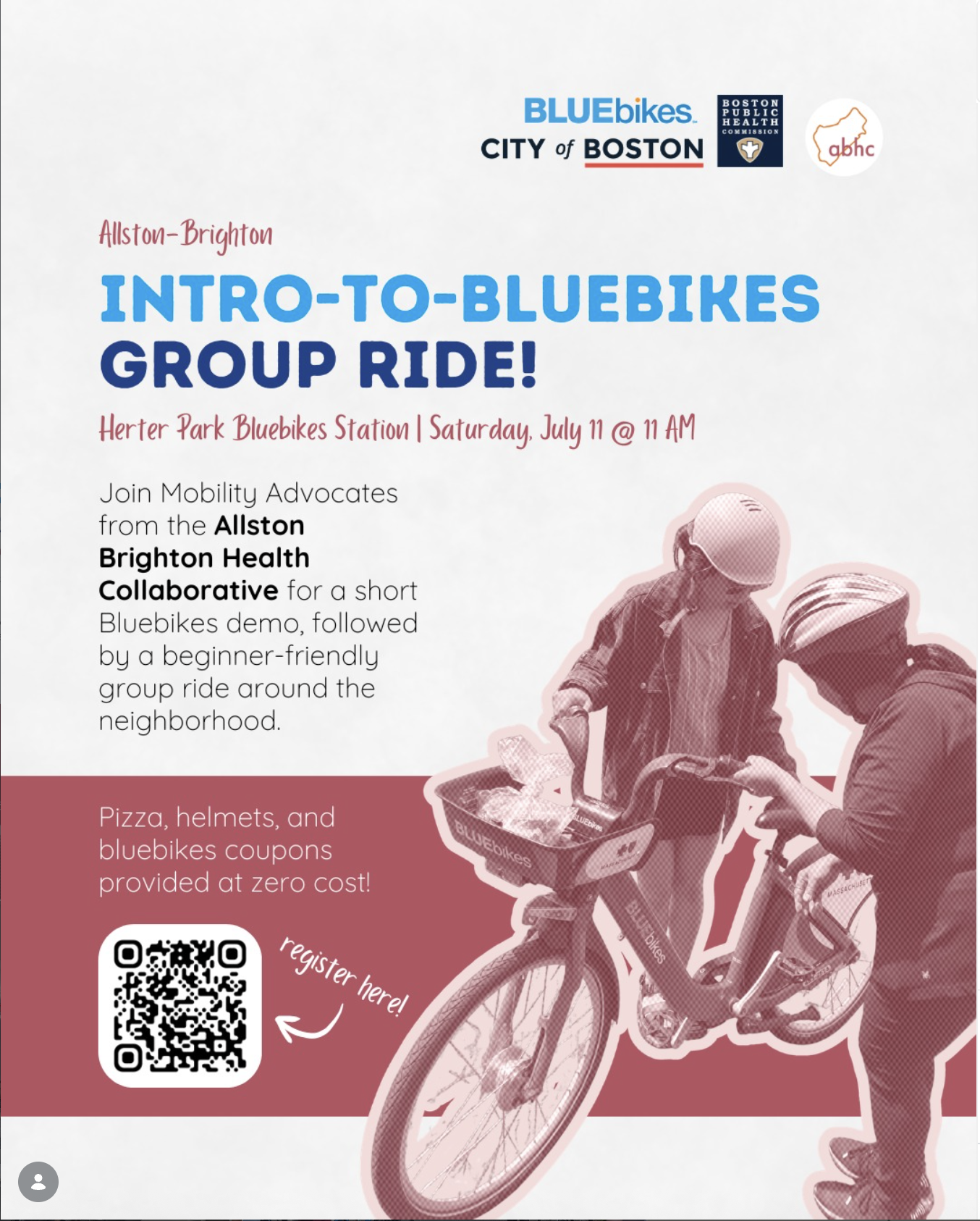Allston-Brighton Intro-to-Bluebikes Group Ride