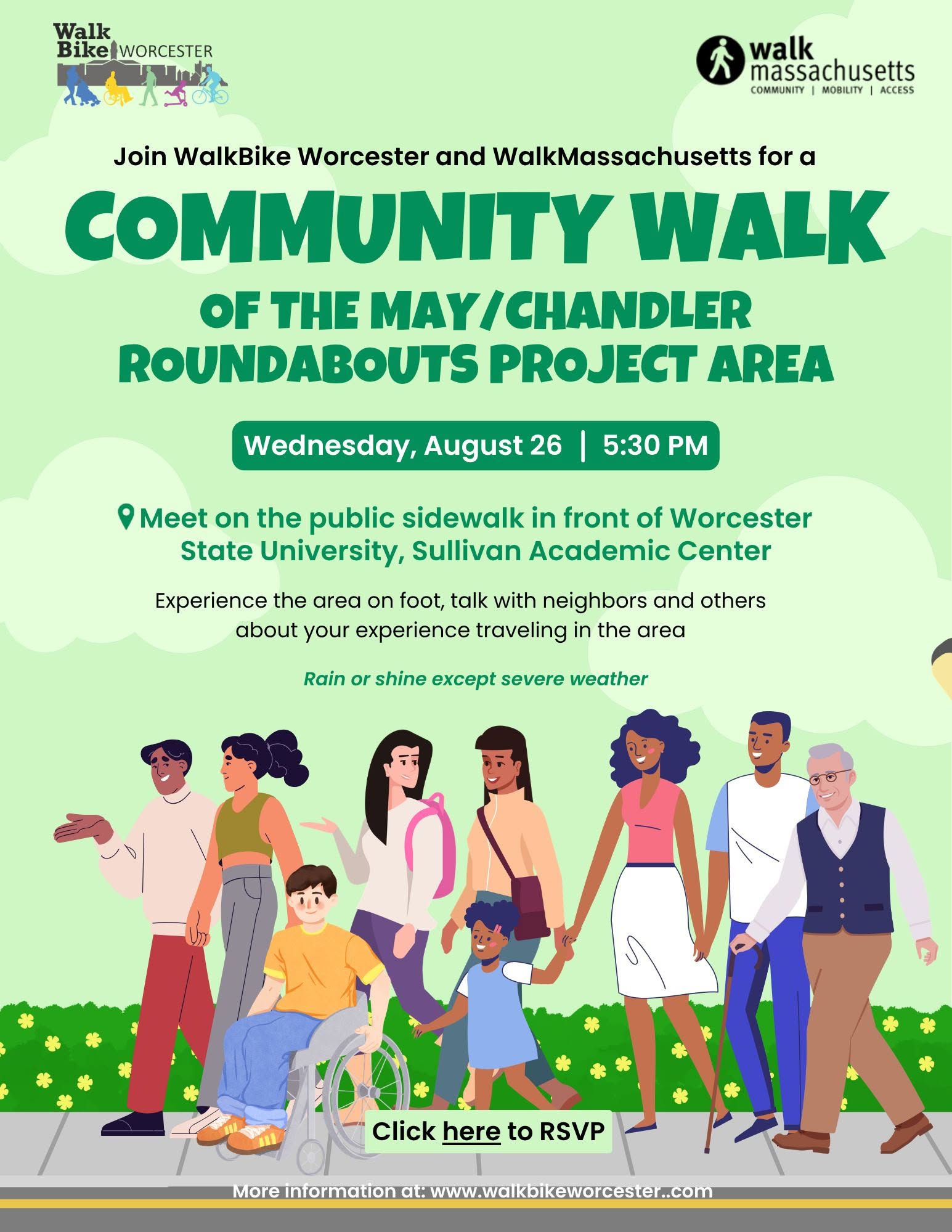 Community Walk of the May/Chandler Roundabouts Project Area