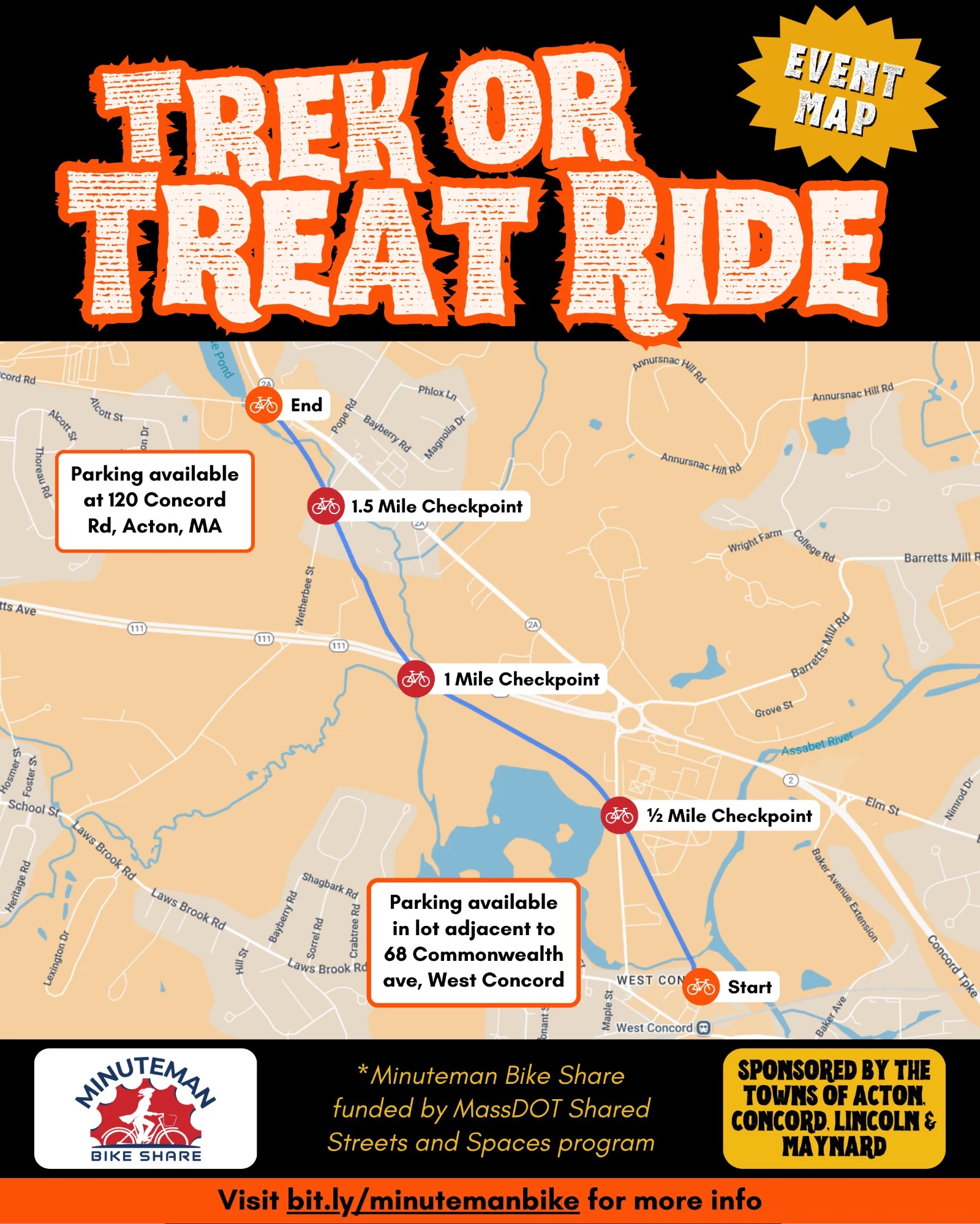 Trek or Treat Ride on the Bruce Freeman Rail Trail, image 2